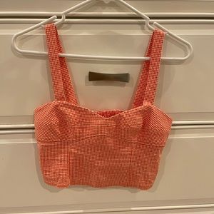 Adorable gingham crop top